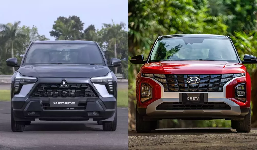 Mitsubishi Xforce và Hyundai Creta là hai đối thủ đáng gờm trong phân khúc SUV cỡ B tại Việt Nam