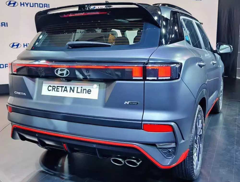 Thiết kế phía sau của Hyundai Creta N Line 2024