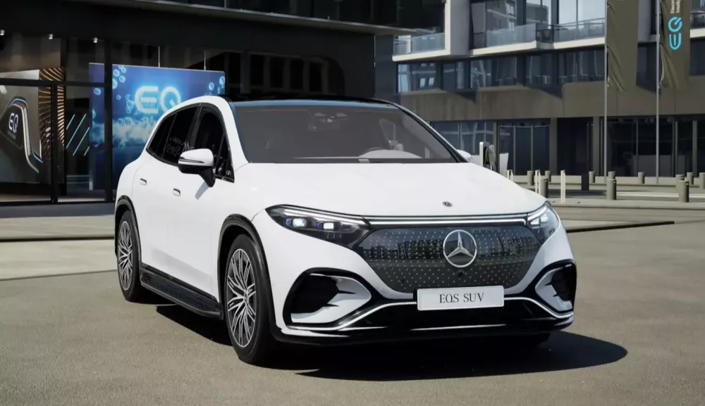 Mercedes-Benz EQS SUV 2024 màu trắng Polar