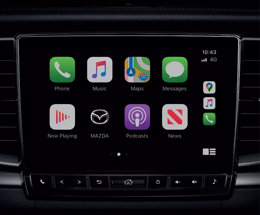 Mazda BT-50 2024 có thêm tính năng kết nối Apple CarPlay và Android Auto không dây