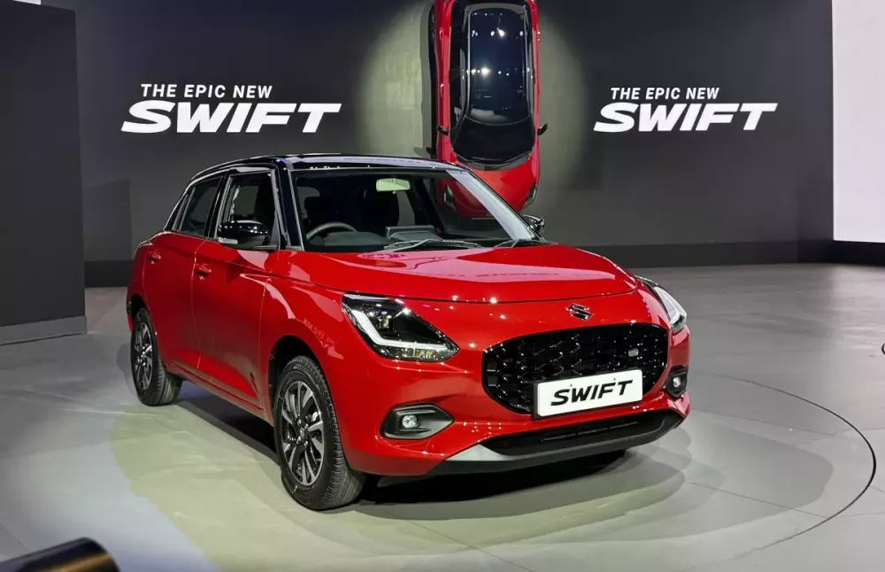 Suzuki Swift 2024 có thiết kế ngoại thất khá quen thuộc