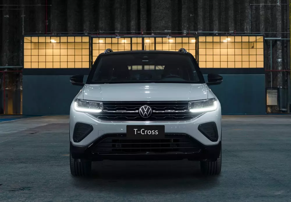 Volkswagen T-Cross 2025 được cải tiến thiết kế ở khu vực đầu xe