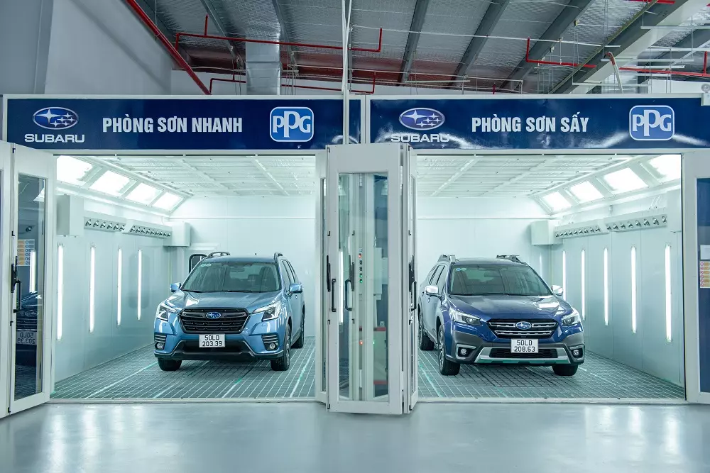 Subaru Thăng Long có 2 buồng sơn hiện đại