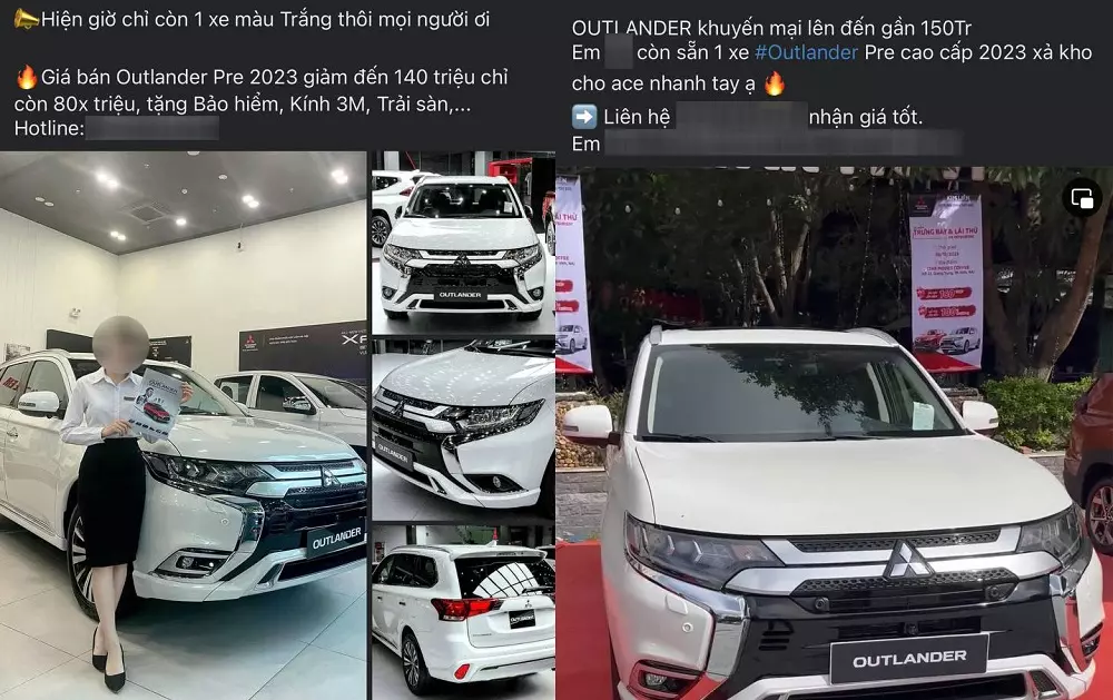 Mitsubishi Outlander bản Premium số VIN 2023 được đại lý ưu đãi đến 140 triệu đồng