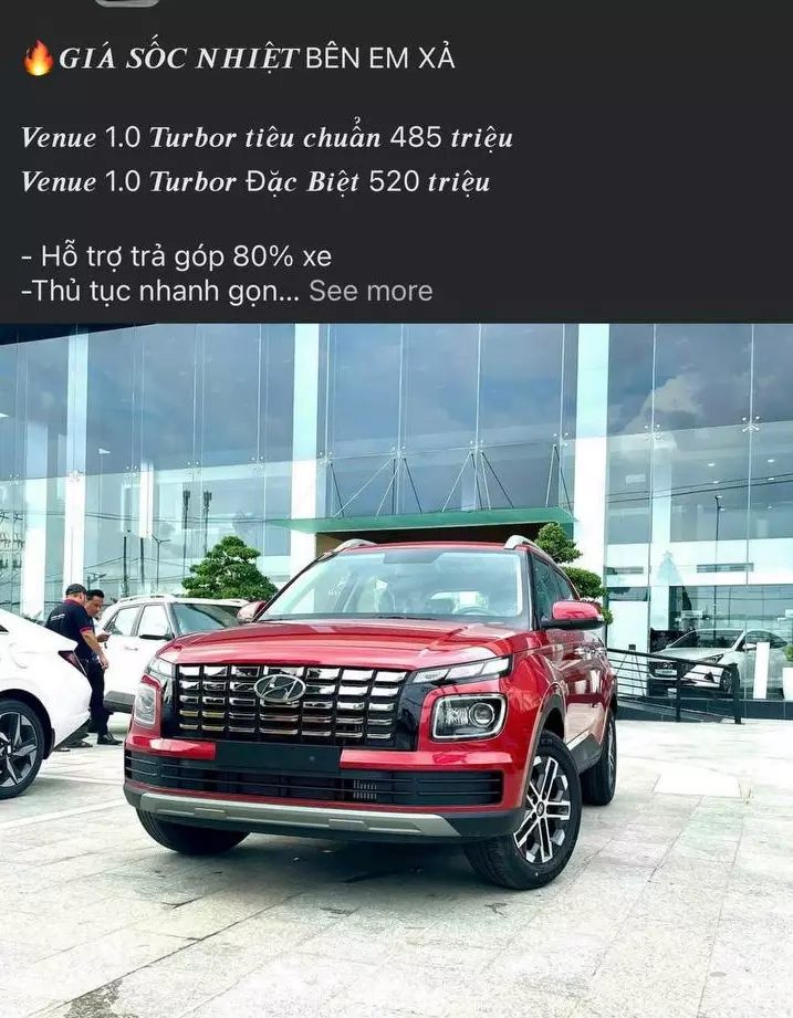 Hyundai Venue có giá bán thực tế tại đại lý chỉ 485 triệu đồng, rẻ nhất phân khúc SUV hạng A