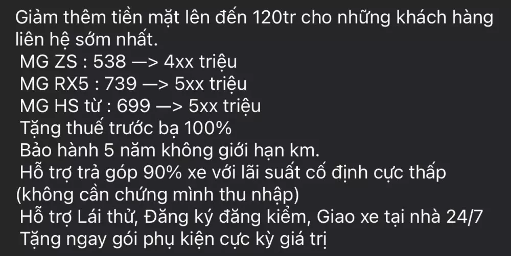 MG HS được đại lý ưu đãi đến 120 triệu đồng, giá rẻ hơn cả Mitsubishi Xforce