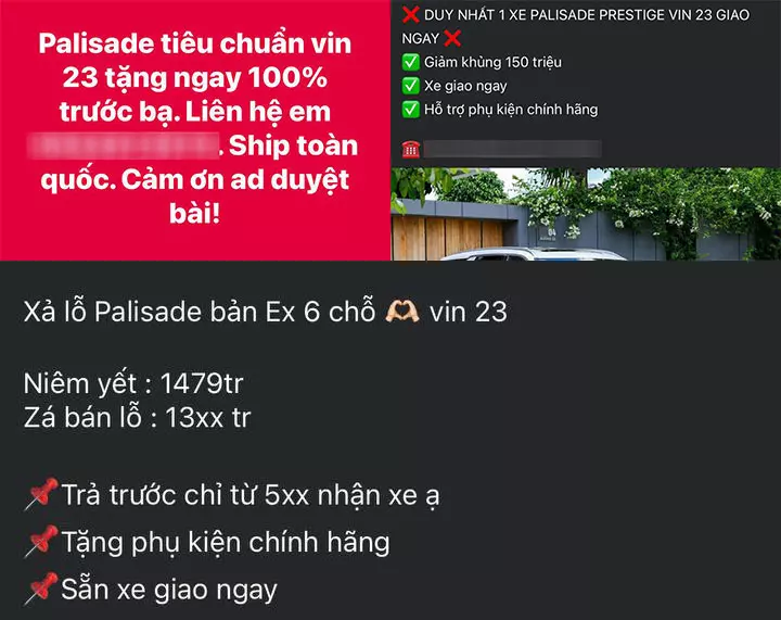 Đại lý ưu đãi 150 triệu đồng cho Hyundai Palisade để xả hàng tồn kho