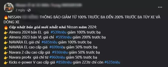 Đại lý giảm giá sâu cho Nissan Almera, bản cao cấp nhất chỉ còn 475 triệu đồng