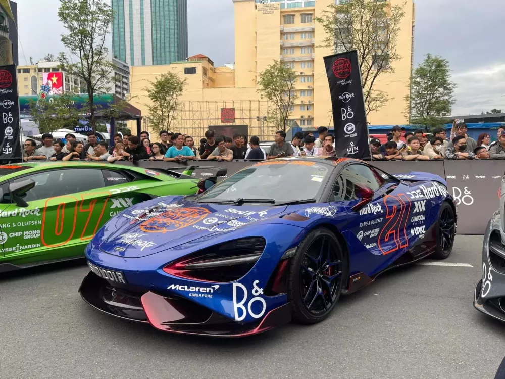 Cận cảnh siêu xe mui trần McLaren 765LT Spider của phú bà Singapore trong hành trình Gumball 3000- Ảnh 10.