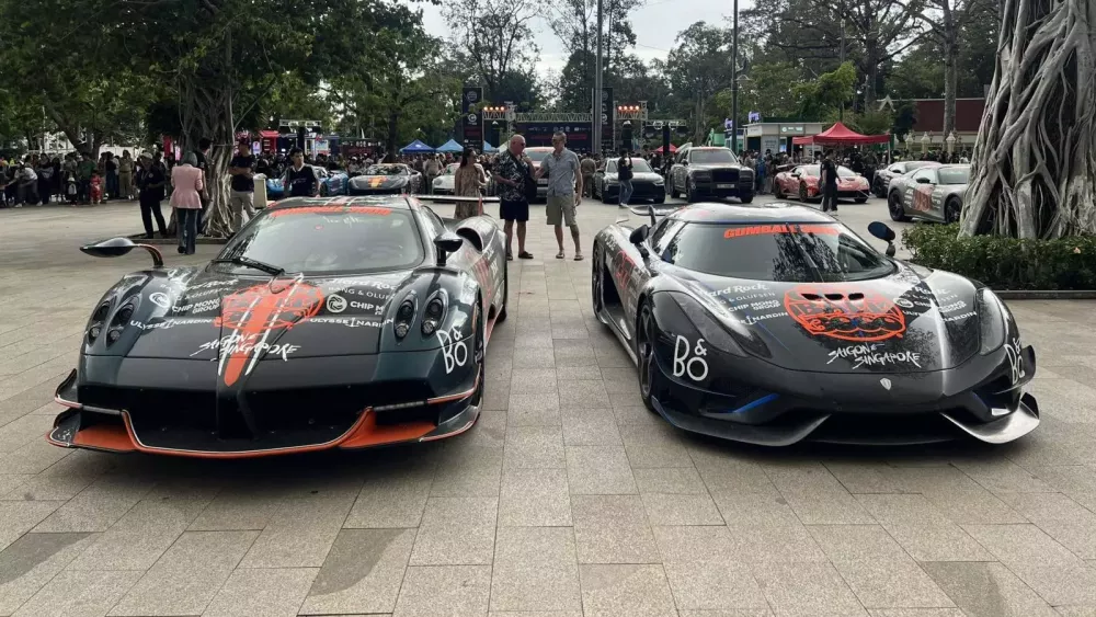 Gumball 3000 2024: Cận cảnh Pagani Huayra BC Roadster có giá hơn 80 tỷ đồng của 2 đại gia Hàn Quốc- Ảnh 13.