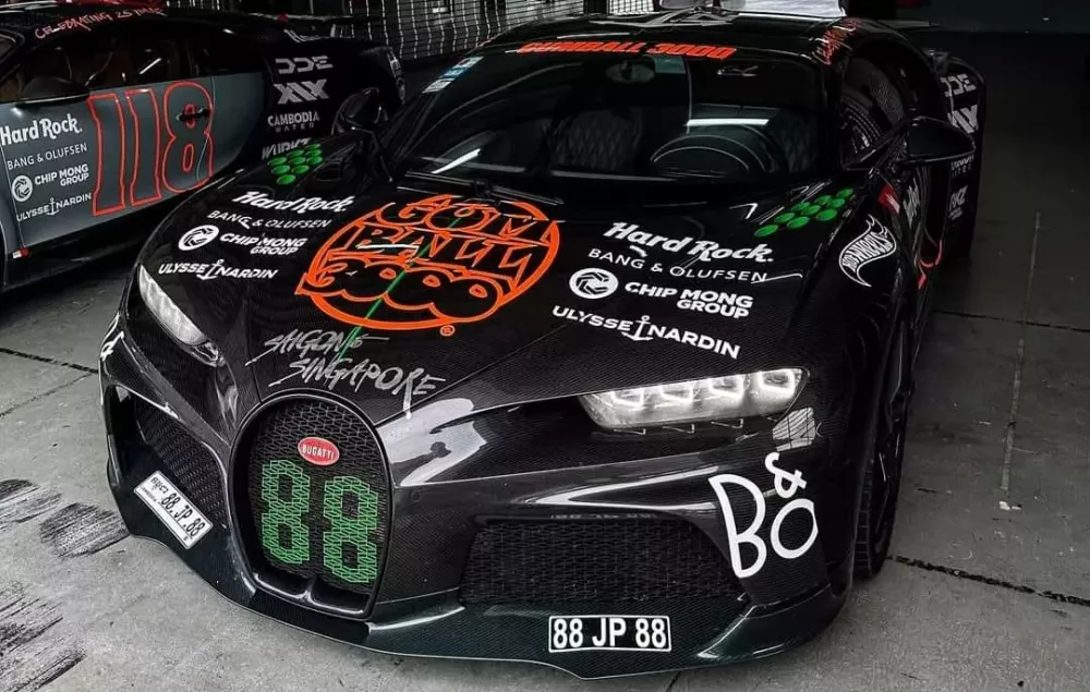 Cận cảnh Bugatti Chiron Super Sport duy nhất góp mặt tại Gumball 3000 2024; Chạy gần 8.000 km trong 13 ngày- Ảnh 1.