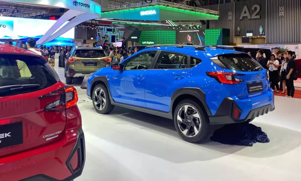 Đã mắt trước gian hàng của Subaru tại Vietnam Motor Show 2024: Bộ đôi Crosstrek Hoàn Toàn Mới chốt giá từ 1 tỷ đồng- Ảnh 4.