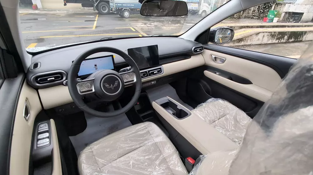 Nội thất của Wuling Bingo bản thấp.