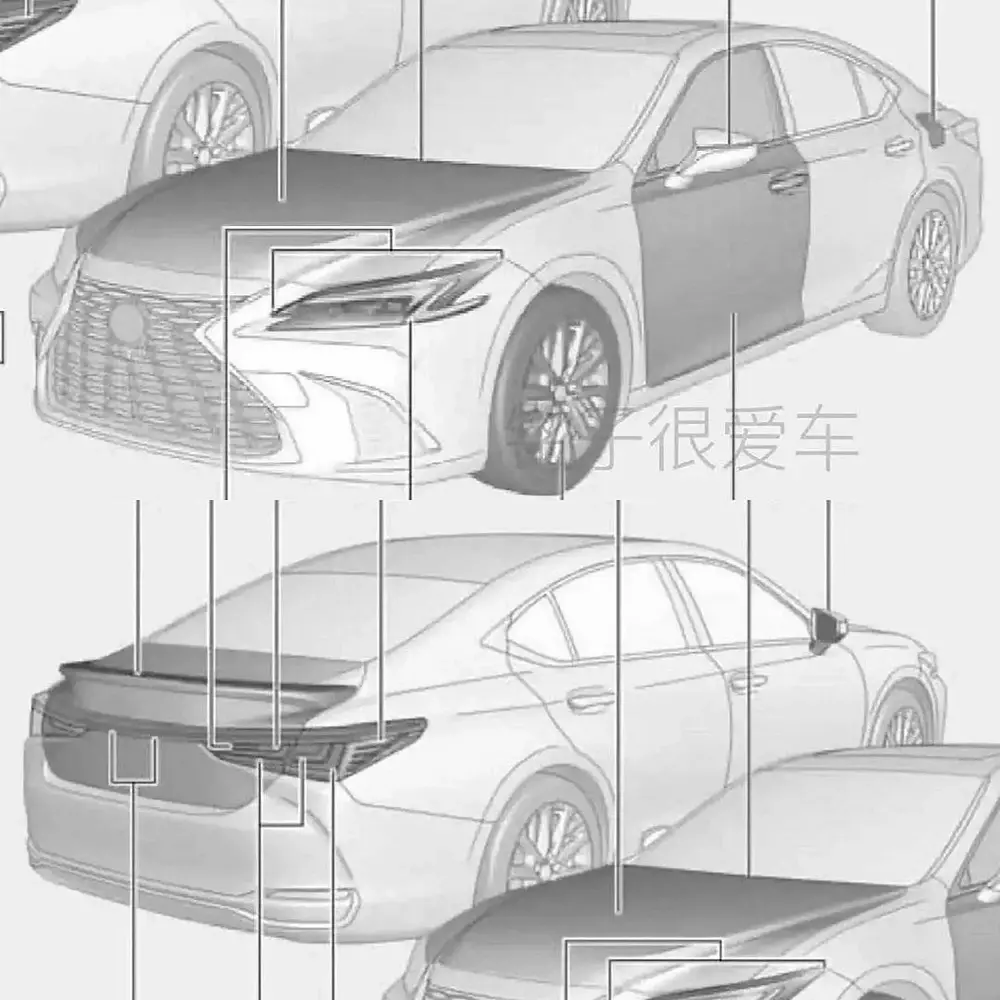 Sedan hạng sang Lexus ES 2025 rò rỉ ảnh nóng với thiết kế thay đổi nhẹ.