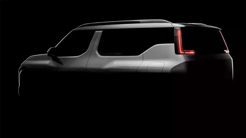 Kia Syros 2025 sở hữu cụm đèn hậu ôm lấy hai bên kính chắn gió sau