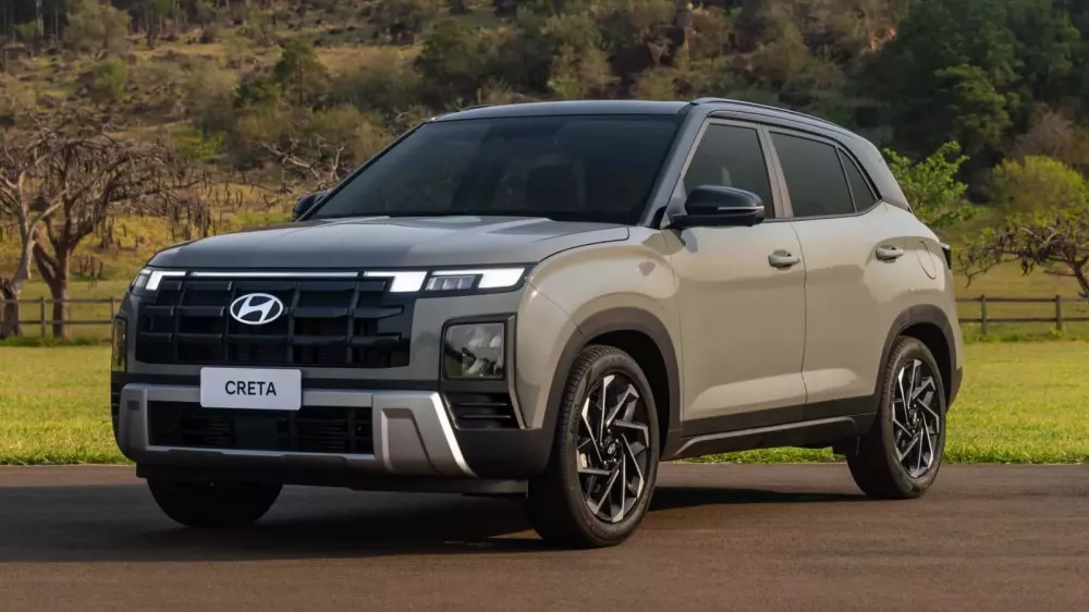 Hyundai Creta 2025 dành cho Brazil có thiết kế giống xe ở Ấn Độ.