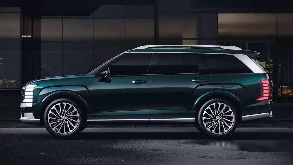 Hyundai Palisade 2025 nhìn từ bên sườn