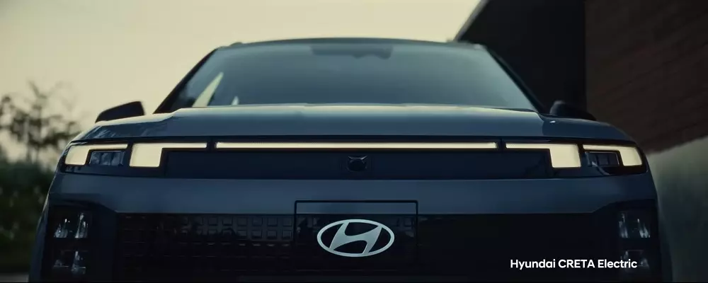 Dải đ&egrave;n LED định vị ban ng&agrave;y của Hyundai Creta Electric