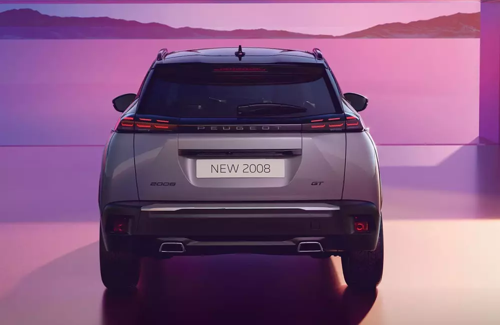 Peugeot 2008 2025 nhìn từ phía sau
