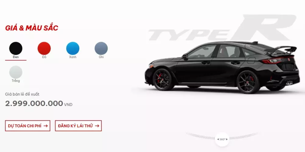 Phiên bản hiệu suất cao của Honda Civic lặng lẽ tăng giá đến 600 triệu đồng tại Việt Nam