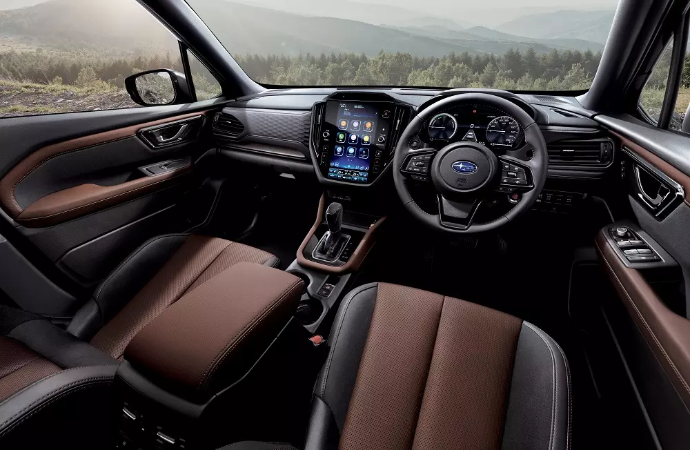 Subaru Forester 2025 được trang bị màn hình cảm ứng trung tâm nằm dọc Subaru Forester 2025 được trang bị màn hình cảm ứng trung tâm nằm dọc
