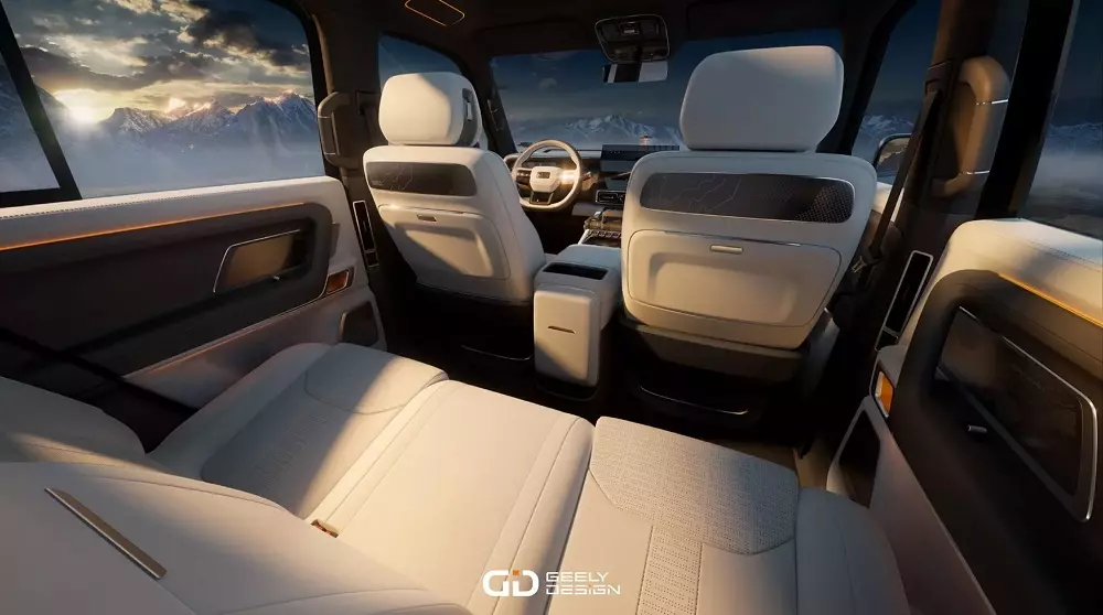 Hàng ghế sau của Geely Galaxy Cruiser Hàng ghế sau của Geely Galaxy Cruiser