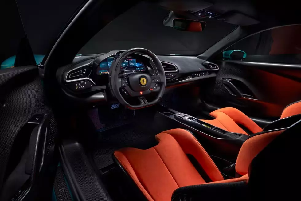 Khoang lái của Ferrari 296 Speciale