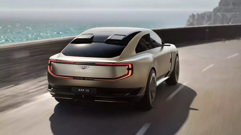 Thiết kế phía sau của Bentley EXP 15 Thiết kế phía sau của Bentley EXP 15