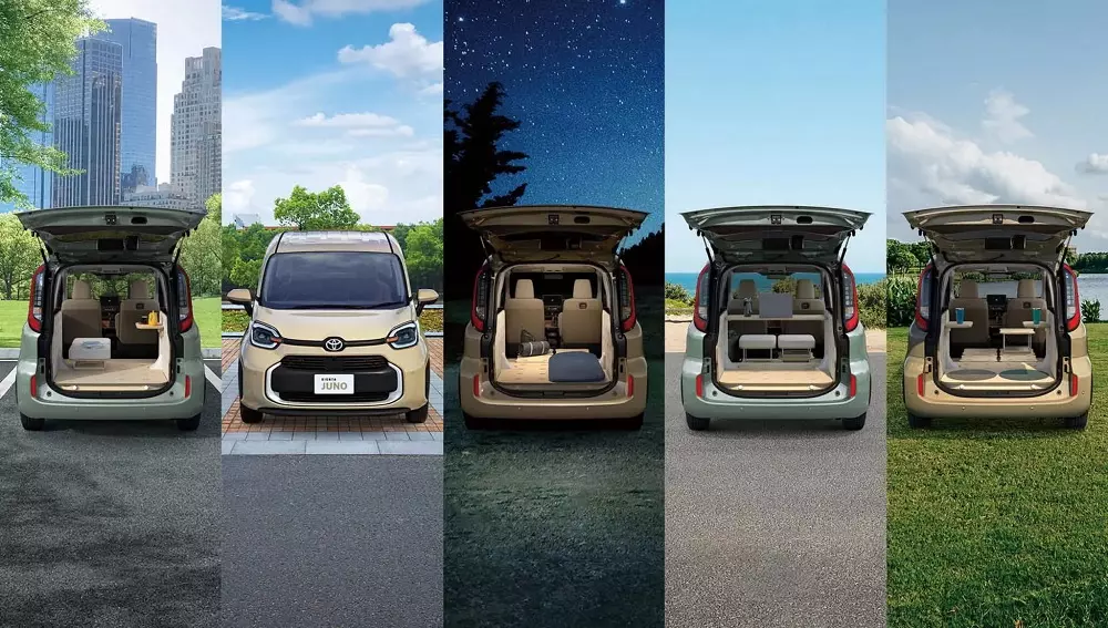 Mẫu MPV cỡ nhỏ mới của Toyota cho phép biến nội thất thành phòng khách, văn phòng hoặc phòng ngủ