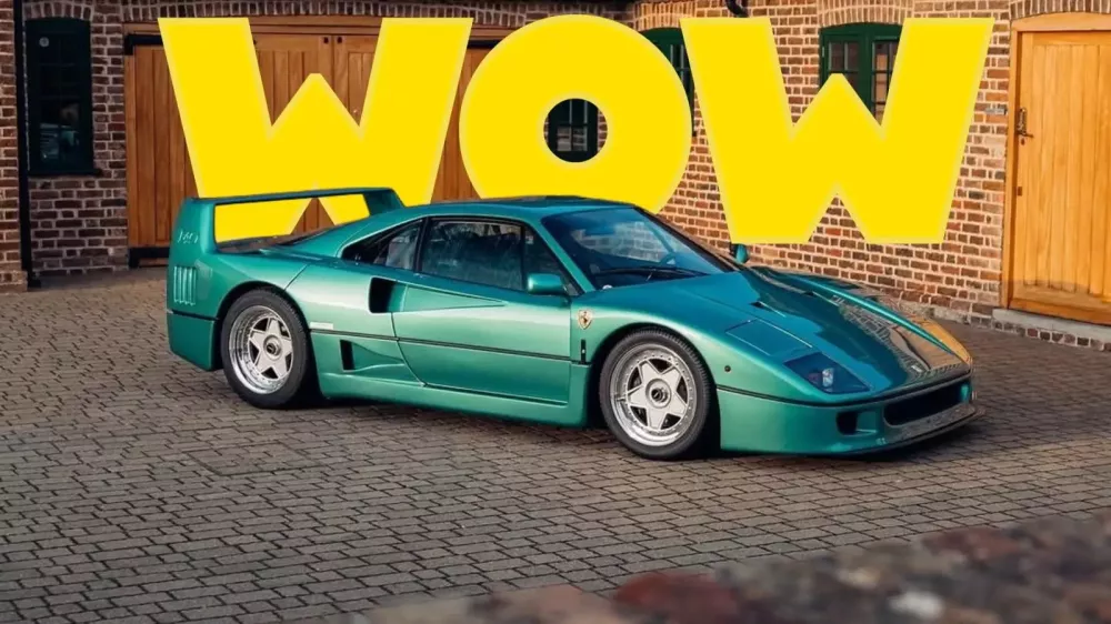 Lạ mắt với Ferrari F40 mang màu xanh Verde Fortunato, giá có thể vài triệu USD- Ảnh 2.