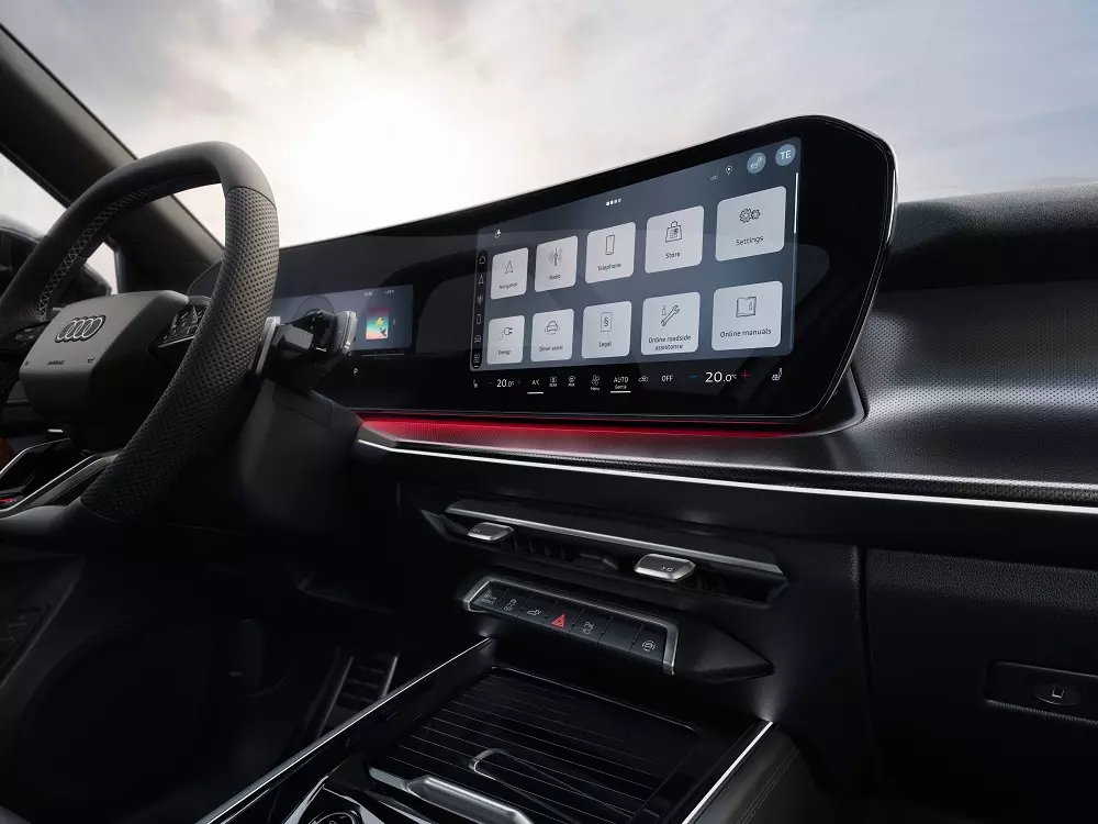 Màn hình cong của Audi Q3 Sportback 2025