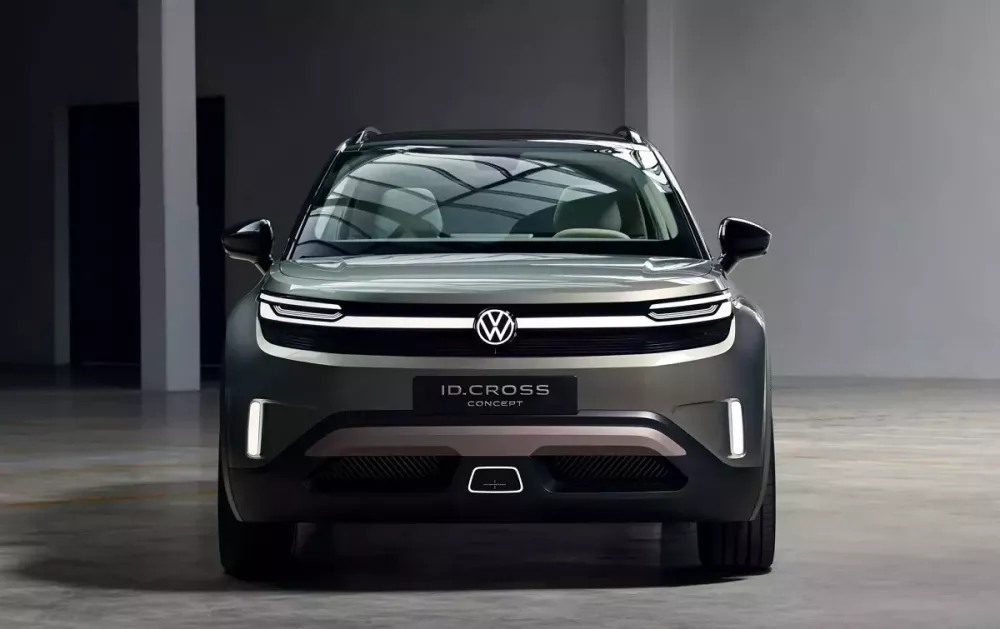 Cận cảnh khu vực đầu xe của Volkswagen ID. Cross