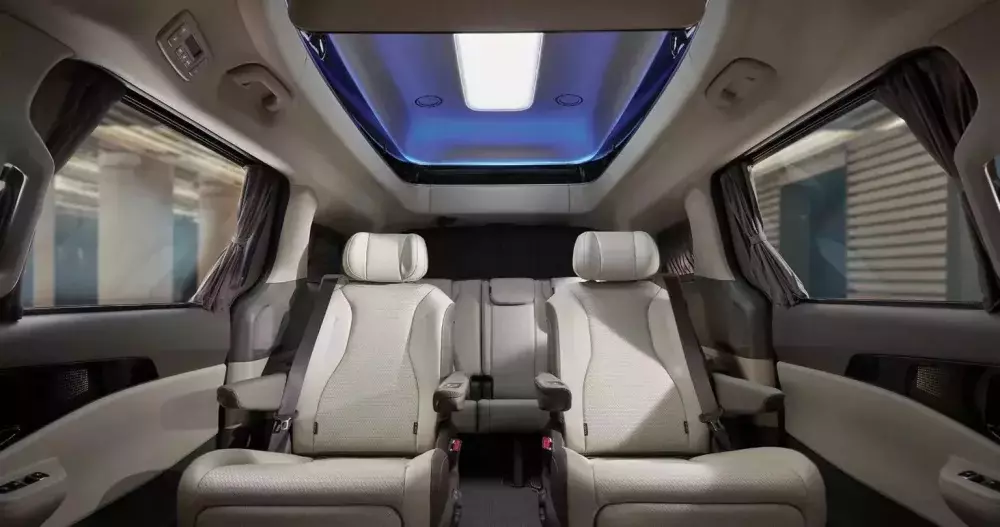 Nội thất của Kia Carnival Hi Limousine 2026 bản 7 chỗ ở Hàn Quốc Nội thất của Kia Carnival Hi Limousine 2026 bản 7 chỗ ở Hàn Quốc