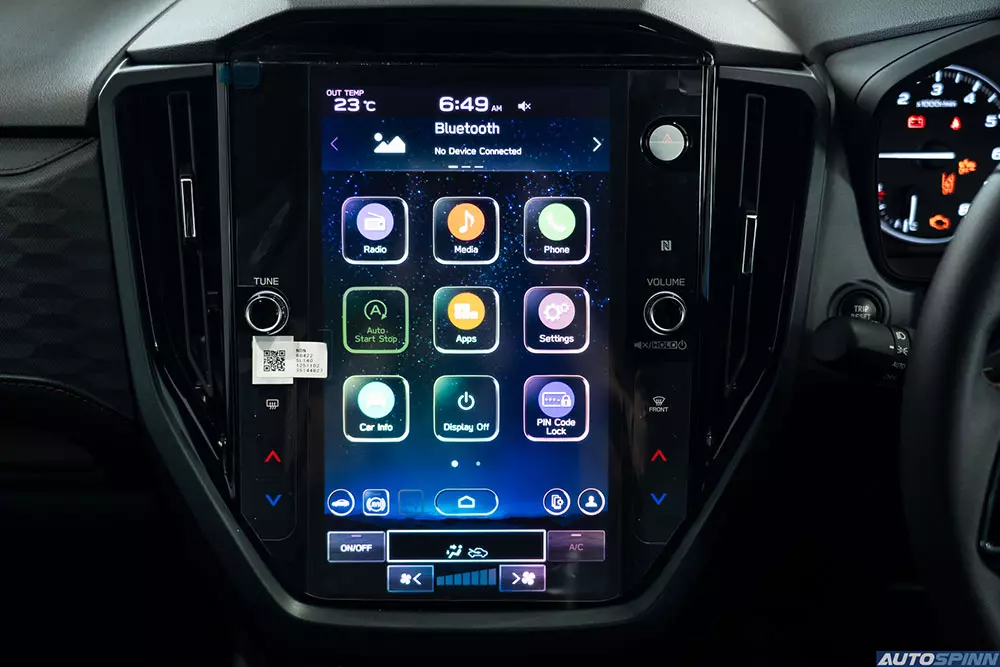 Màn hình thông tin giải trí của Subaru Forester 2026 Màn hình thông tin giải trí của Subaru Forester 2026