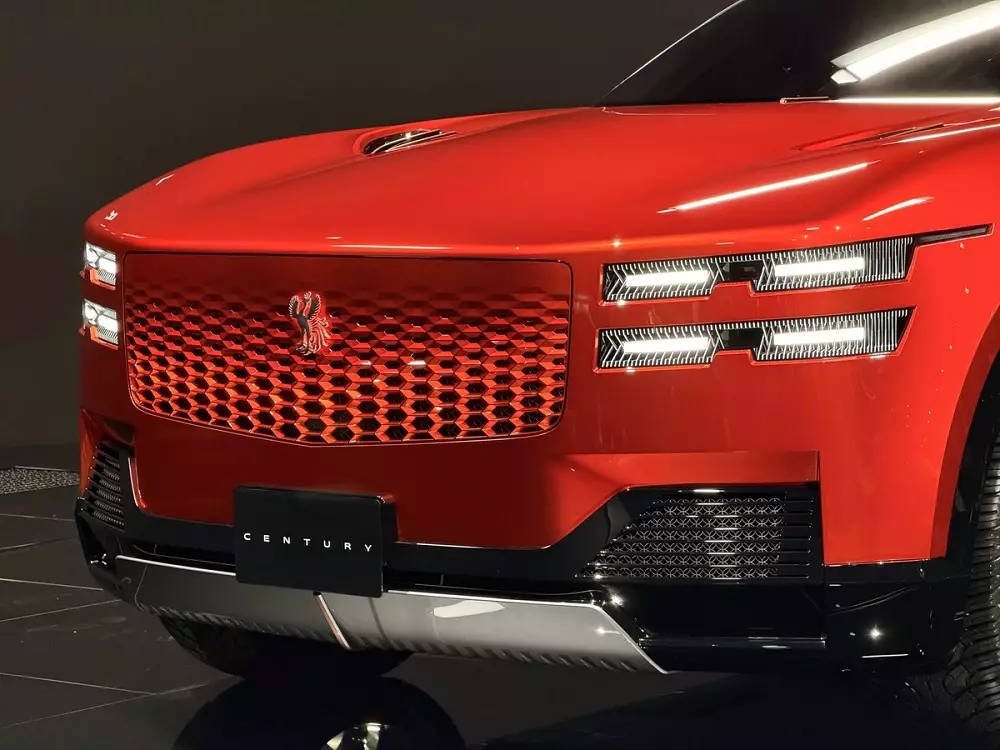 Cận cảnh lưới tản nhiệt và hệ thống đèn của Toyota Century One of One