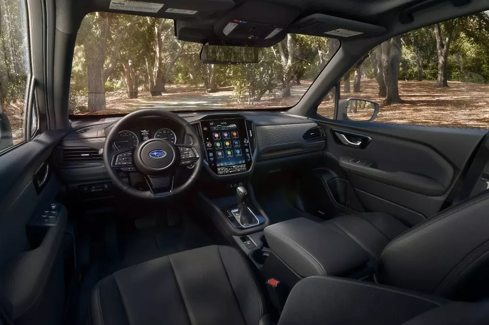 Nội thất của Subaru Forester 2026 tạo cảm giác khá quen thuộc