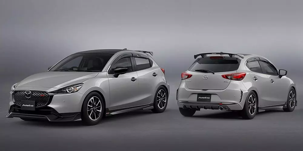 Mazda2 2026 với bộ body kit AutoExe