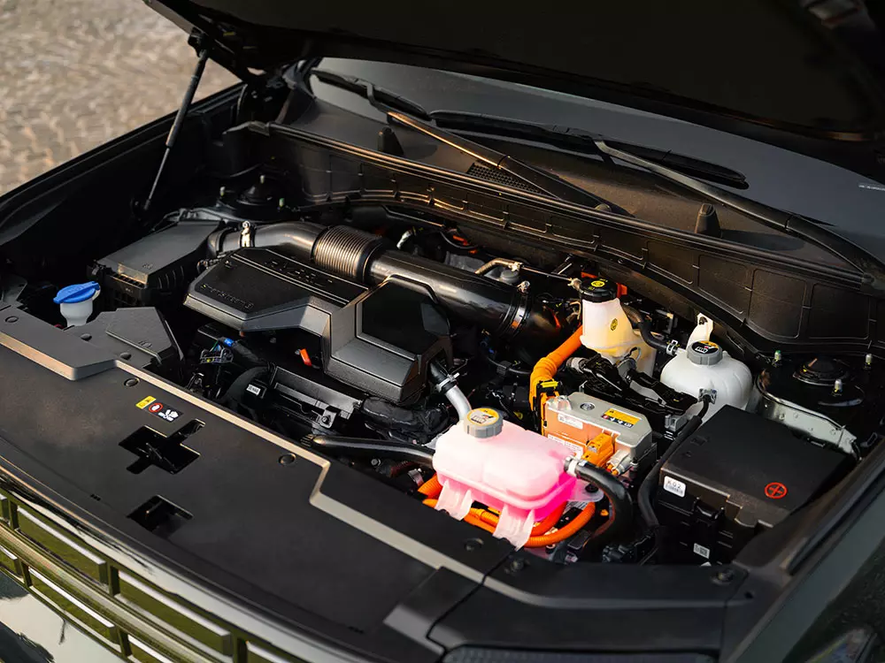 Hyundai Santa Fe Hybrid 2026 sở hữu động cơ tiết kiệm xăng Hyundai Santa Fe Hybrid 2026 sở hữu động cơ tiết kiệm xăng