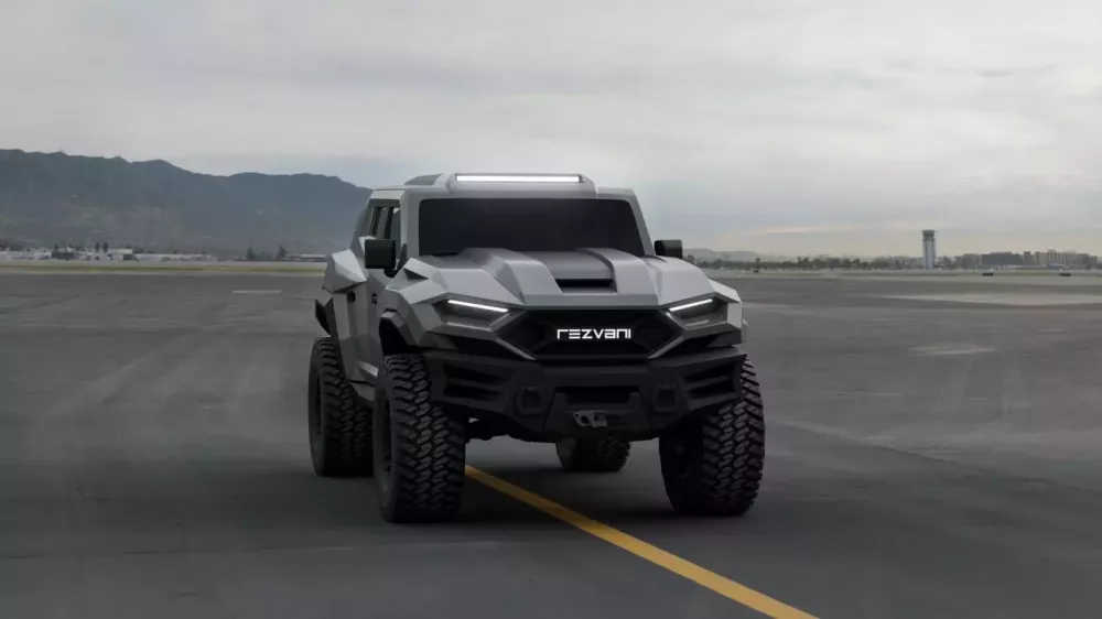 Rezvani Tank 2026 được trang bị động cơ Demon V8 1000 m&atilde; lực, c&oacute; khả năng chống đạn, gi&aacute;...- Ảnh 1.