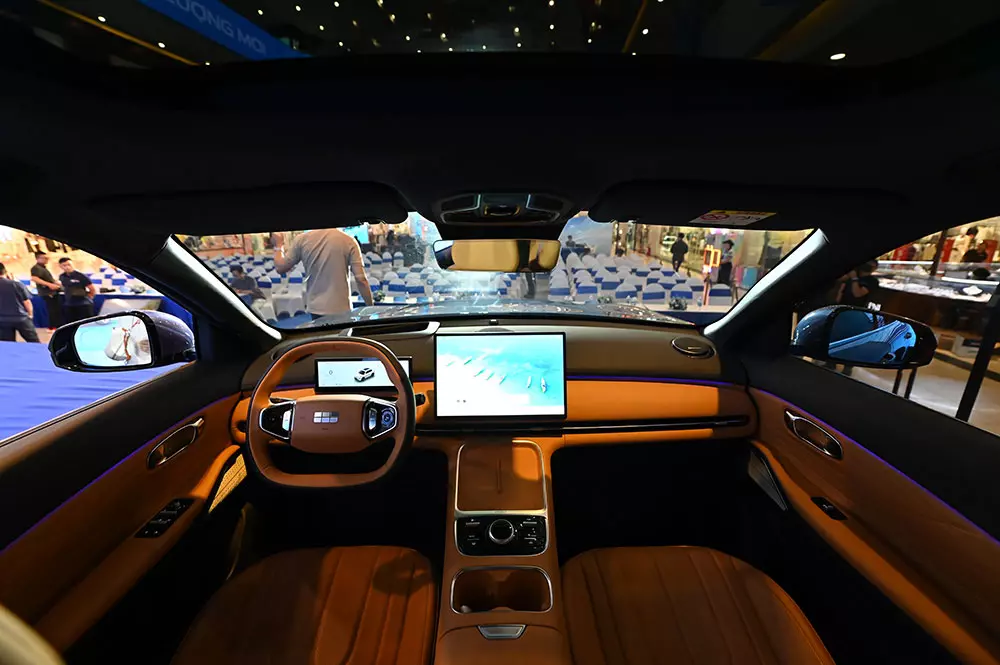 Khoang lái của Geely EX5 EM-i Khoang lái của Geely EX5 EM-i