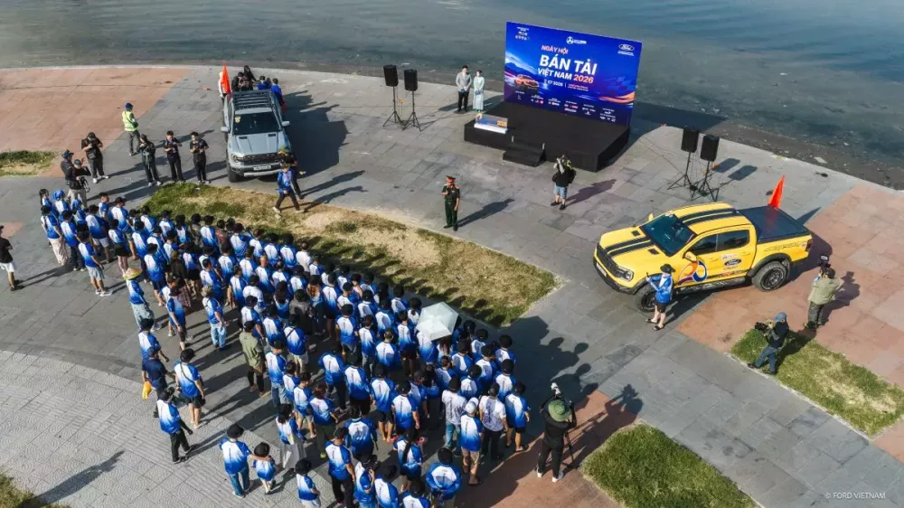 Ford Việt Nam đồng h&agrave;nh c&ugrave;ng Ng&agrave;y hội B&aacute;n tải Việt Nam 2026 tại Huế, quy tụ 350 xe v&agrave; 1.000 th&agrave;nh vi&ecirc;n- Ảnh 1.