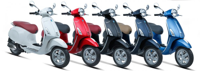 Tuỳ chọn màu Vespa Primavera 3Vi.e Tuỳ chọn màu Vespa Primavera 3Vi.e