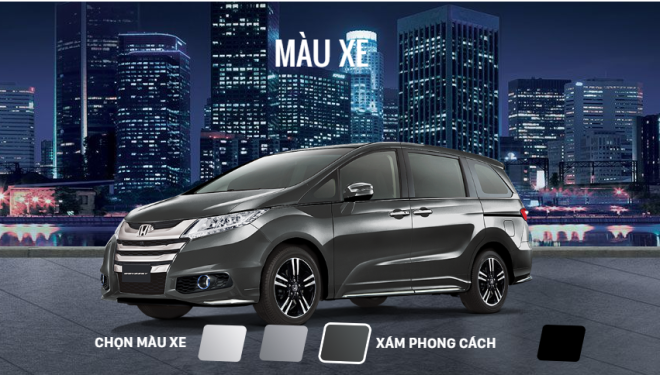 Mẫu Honda Odyssey màu xám 