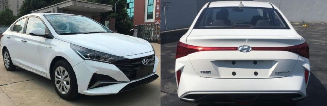 H&igrave;nh ảnh r&ograve; rỉ của Hyundai Accent 2020 tại Trung Quốc