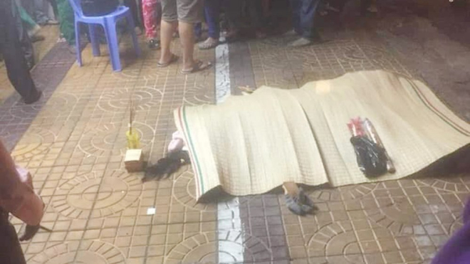 Thi thể của b&agrave; Thư sau vụ tai nạn thương t&acirc;m