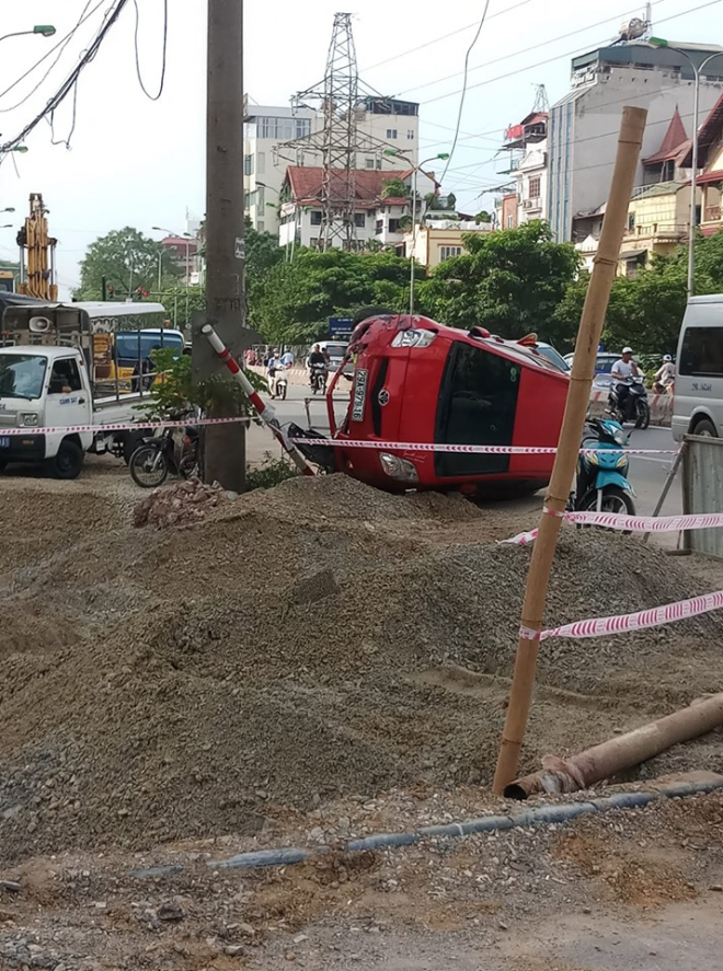 Hiện trường vụ tai nạn của chiếc Toyota Yaris