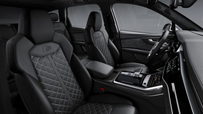 Ghế bọc da Valcona cao cấp, khâu hình quả trám tùy chọn của Audi SQ7 2020