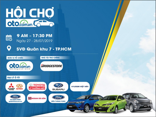 Thông tin về thời gian và địa điểm tổ chức Hội chợ Oto.com.vn lần thứ 3