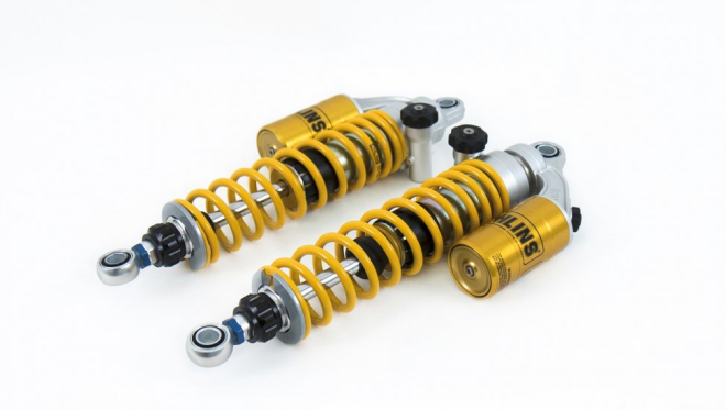 Cặp giảm x&oacute;c sau Ohlins k&egrave;m b&igrave;nh dầu