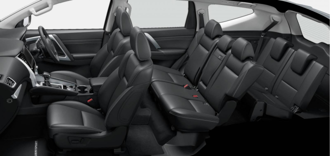 Nội thất 7 chỗ của Mitsubishi Pajero Sport 2019 Nội thất 7 chỗ của Mitsubishi Pajero Sport 2019